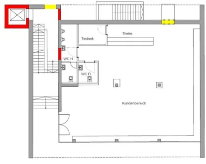 Bild/Grundriss 1 - Büro/Praxis mieten in Regensburg - 04_VB3688 Schöne Verkaufs- Laden- oder Bürofläche / Regensburg - Nord