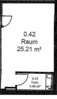 Bild/Grundriss 1 - Büro/Praxis mieten in Regensburg - 05_VB3560h Provisionsfreie, zentral gelegene Büro- oder Praxisfläche / Regensburg - Zentrum