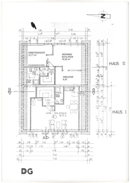 Grundriss Dachgeschoss