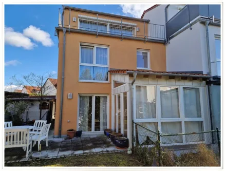 Ansicht Südwest - Haus kaufen in Ingolstadt - Solide vermietetes Einfamilienhaus (REH) in Ingolstadt-Ringsee, nur ein paar Gehmin. zum Hbf
