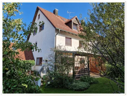 Ansicht aus dem Garten - Haus kaufen in Hilgertshausen-Tandern - Geräumiges 'Familienhaus' in ruhiger Lage von Hilgertshausen im Landkreis Dachau