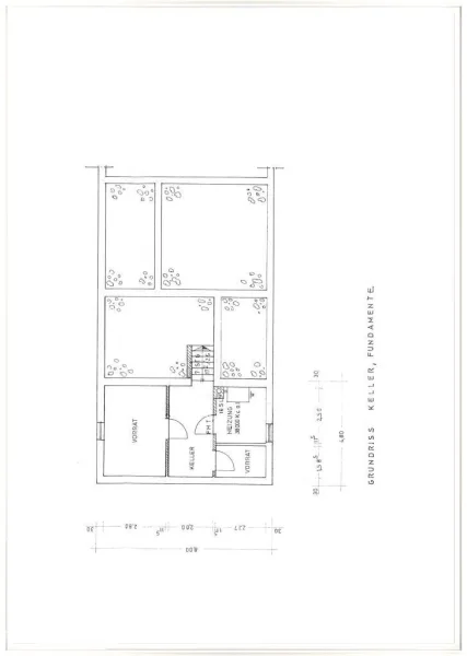 Grundriss Keller (nur Haus 1)