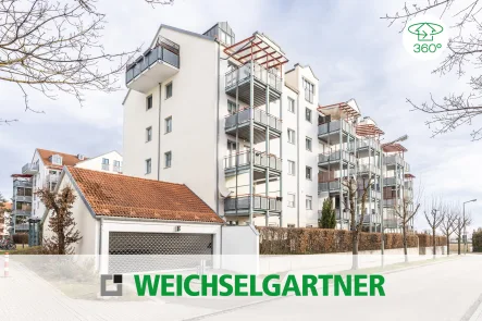 Im Alleinauftag - Wohnung kaufen in Freising - Kurzfristig beziehbar: Ideal geschnittene Wohnung mit großem Süd-Balkon und zwei TG-Stellplätze