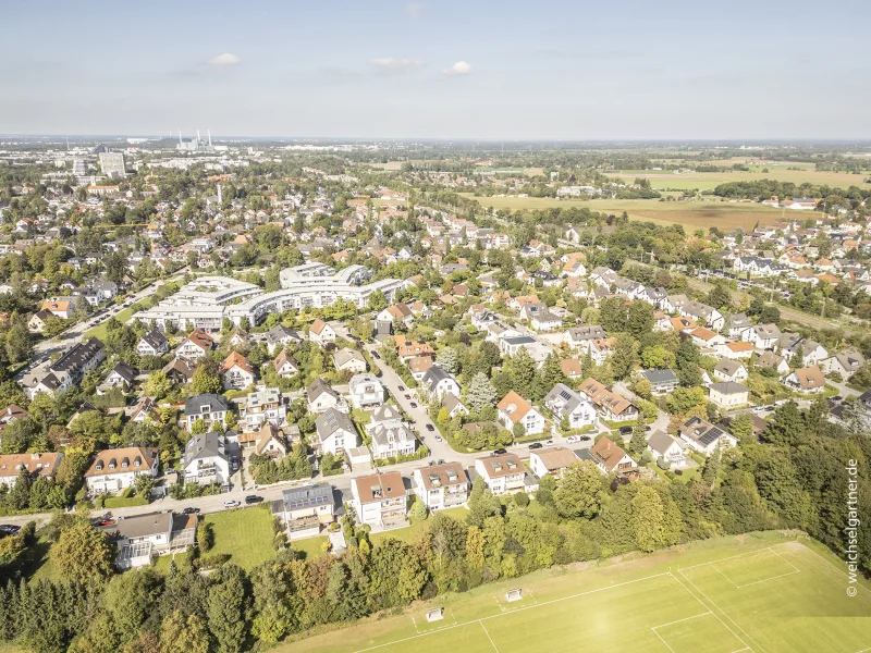 Drohnenaufnahme Nachbarschaft