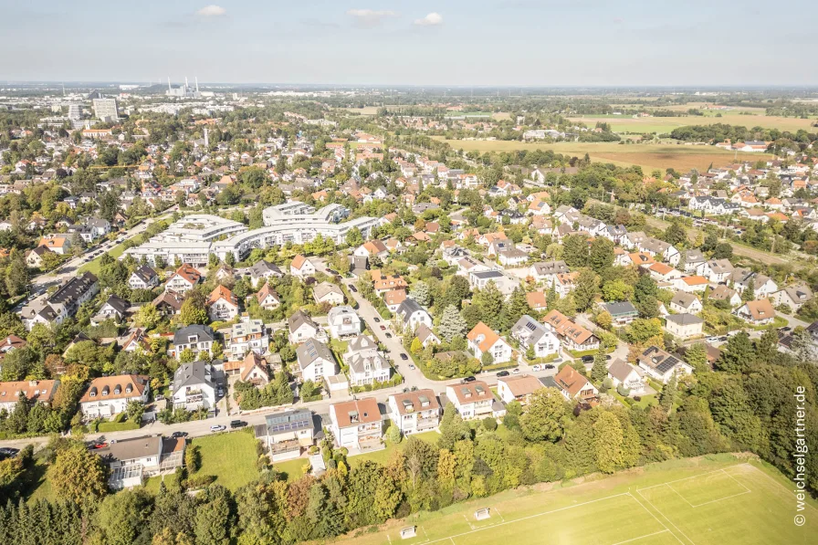 Drohnenaufnahme Nachbarschaft