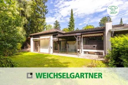 Im Alleinauftrag - Haus kaufen in München - Zwei Bungalowhälften am Isar-Hochufer: Vielseitiges Anwesen mit Potenzial und Privatsphäre