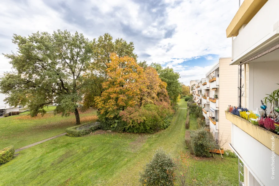 Blick vom Balkon