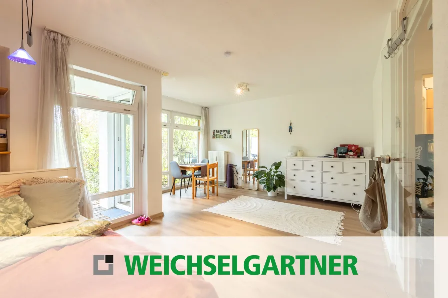 Im Alleinauftrag - Wohnung kaufen in München - Bezugsfreies Appartement in charmanter Wohnlage mit West-Terrasse