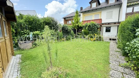 Blick zum Haus - Haus kaufen in Moosburg - Reihenhaus mit Garage in Süd-West-Ausrichtung