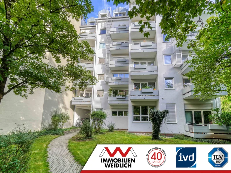 Westansicht - Wohnung kaufen in München - GEMÜTLICHE 2-ZIMMER-WOHNUNG IN MÜNCHEN-GIESING!