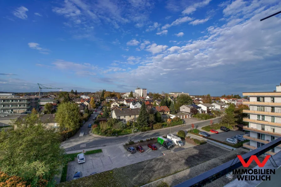 Blick vom Balkon