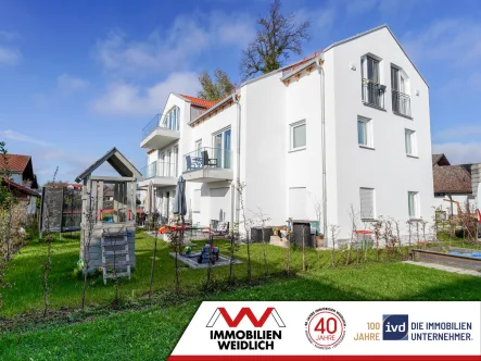 Südwestansicht - Wohnung kaufen in Grafing - MODERNE 2- UND 3-ZIMMER-WOHNUNGEN IN GRAFING!