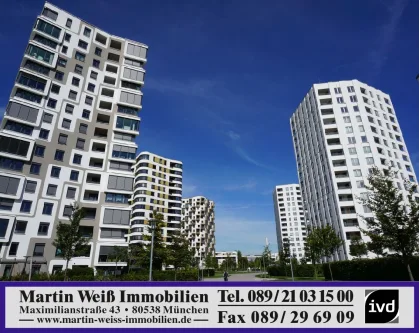 Aussenansicht - Wohnung kaufen in München - Außergewöhnliche 2-Zimmer-Wohnung mit Süd-Loggia in Obersendling/Solln Nähe KKH Martha-Maria