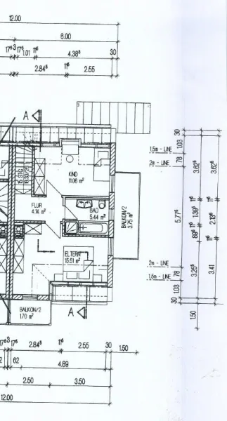 Grundrissplan Obergeschoss