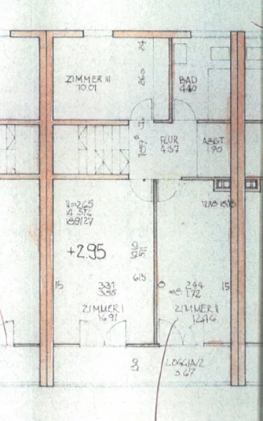 Grundrissplan Obergeschoss