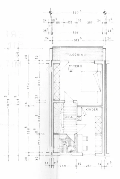 Grundrissplan Obergeschoss