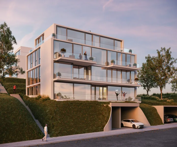 Visualisierung Ansicht - Wohnung kaufen in Dortmund - Wohnen und Leben in der Beletage eines exklusiven Neubaus