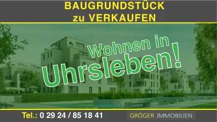 Deckblatt - Grundstück kaufen in Uhrsleben - ***Zentrales Eckgrundstück in Uhrsleben zu verkaufen***