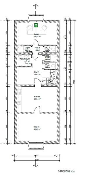 Halle 1 Grundriss Keller