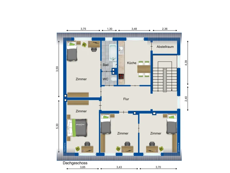 Grundriss 2. Obergeschoss