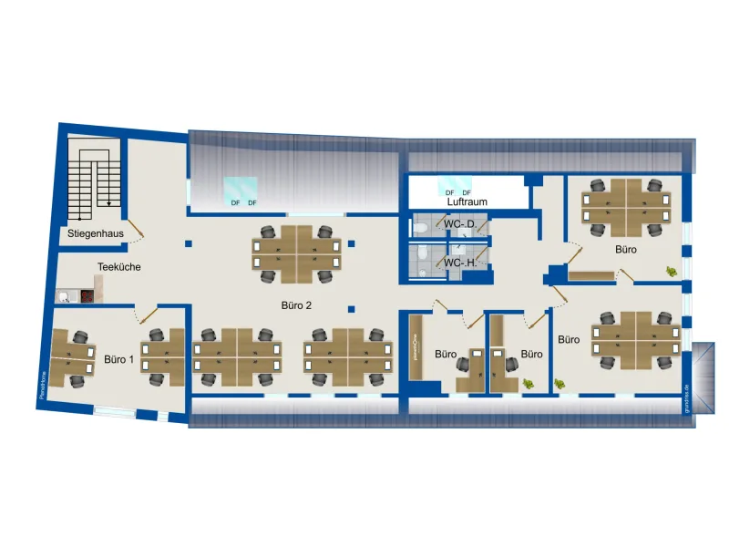 Grundriss - Büro/Praxis mieten in Neumarkt - Moderne Büroräume in bester Lage zu vermieten