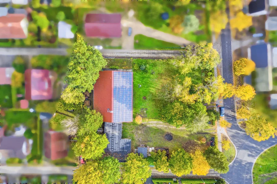 Luftbild Grundstück - Grundstück kaufen in Wustermark - Ihr Wohntraum entsteht hier! Baugrundstück in Elstal