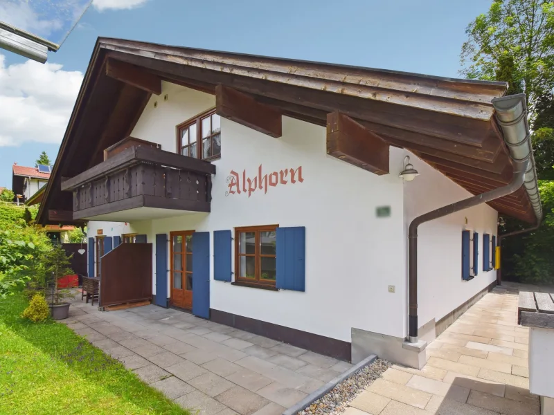 Ansicht  - Wohnung kaufen in Oberstdorf - 2-Zimmer-Wohnung im Erdgeschoss mit Terrasse und Garten in Oberstdorf-Tiefenbach