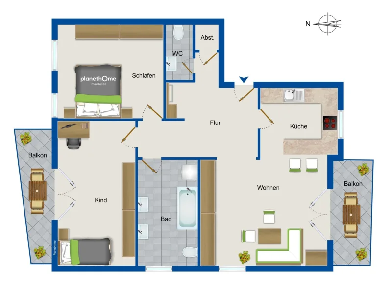 Wohnung im 2. Obergeschoss