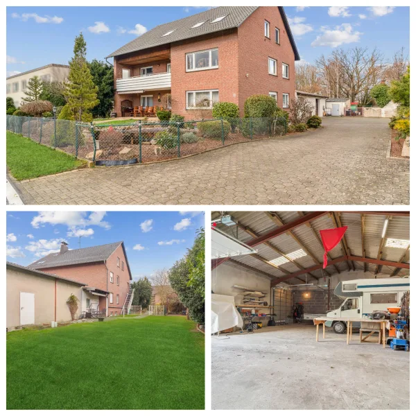 Aussenansichten - Haus kaufen in Lübbecke - Hier sind Ihren Möglichkeiten nur wenig Grenzen gesetzt! Tolles Haus mit 3 Wohneinheiten