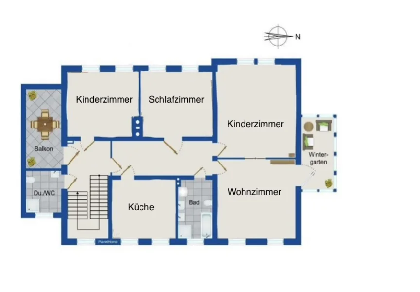 Grundriss Obergeschoss