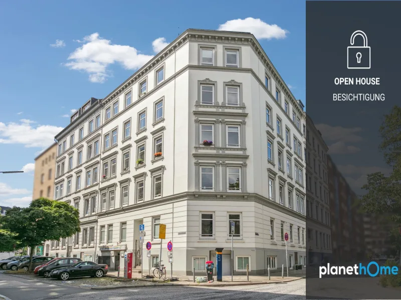 Ansicht - Wohnung kaufen in Hamburg - Alster und Lange Reihe um die Ecke! Traumhafte 2,5-Zimmer-Altbauwohnung zentral in HH-St.Georg