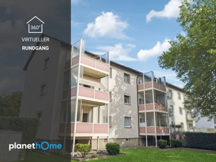 Rückansicht - Wohnung kaufen in Hannover - Kapitalanlage! 2 Vermietete 3-Zimmer-Eigentumswohnungen mit Balkonen in Hannover - Misburg-Nord