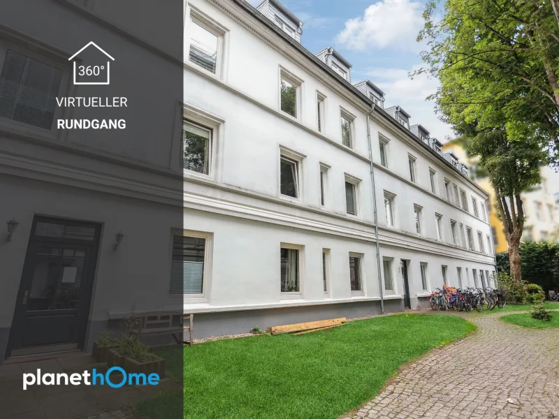 Titelbild - Wohnung kaufen in Hamburg - Mitten im Leben! Vermietete 2-Zi.Eigentumswohnung in Hinterhoflage im beliebten Eimsbüttel