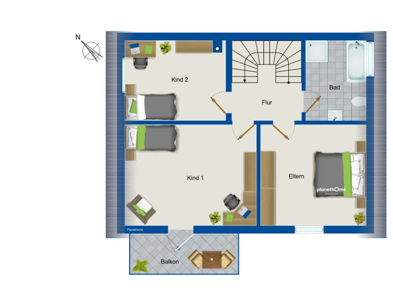 Grundriss Dachgeschoss