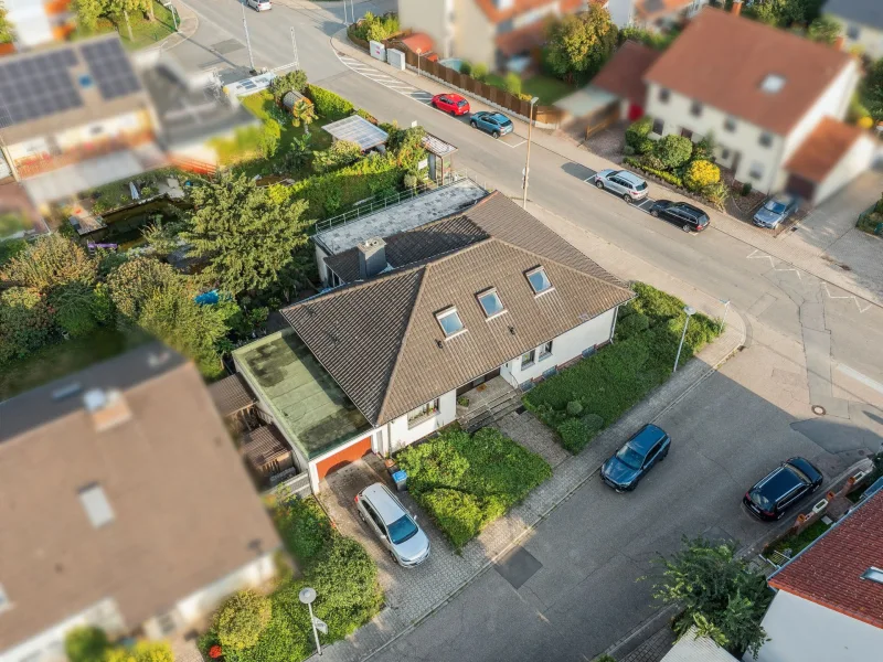 Luftaufnahme 1 - Haus kaufen in Bobenheim-Roxheim - Großzügiges Einfamilienhaus mit Praxis in Bobenheim-Roxheim 