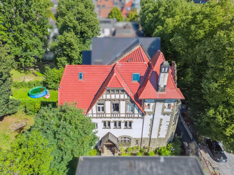 Außenansicht - Haus kaufen in Dortmund - Hoch repräsentative Altbauvilla mit diversen Nutzungsmöglichkeiten im Kaiserstraßenviertel
