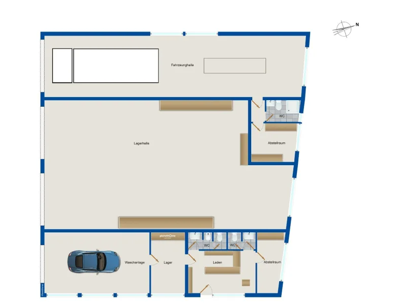 Grundriss Kfz Werkstatt