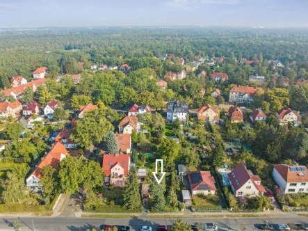 Der erste Eindruck - Grundstück kaufen in Berlin - Rarität! Bauträgerfreier Bauplatz in der Pflanzgartensiedlung von Berlin Köpenick