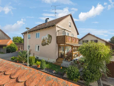 Ansicht von Südwesten - Haus kaufen in Brunn - Vor den Toren Regensburgs! Zweifamilienhaus in Brunn bei Laaber