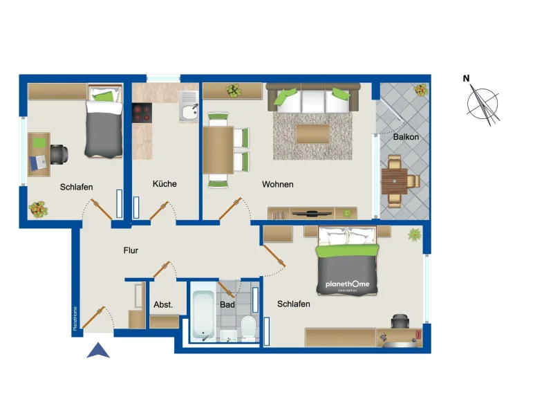 Wohnung im 1. Obergeschoss