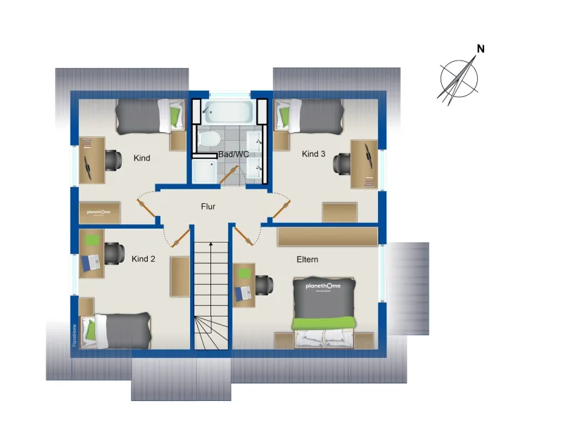 Grundriss Dachgeschoss