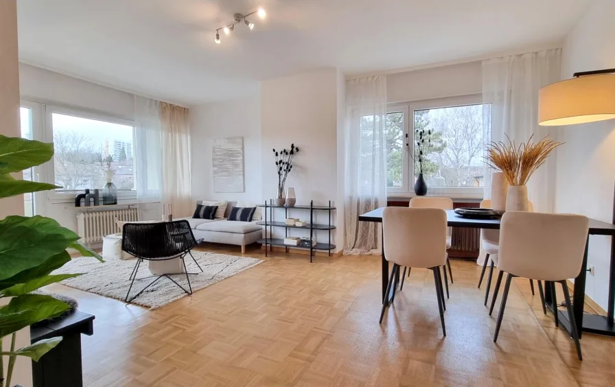 Living Room - Wohnung kaufen in Sindelfingen - Großzügiges HAPPY FAMILY Wohnen in genialer Lage Sindelfingens