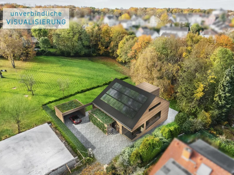 Visualisierung 1 - Haus kaufen in Bochum - Verwirklichen Sie ihre Träume - Grundstück mit Altbestand in grüner Umgebung von Weitmar