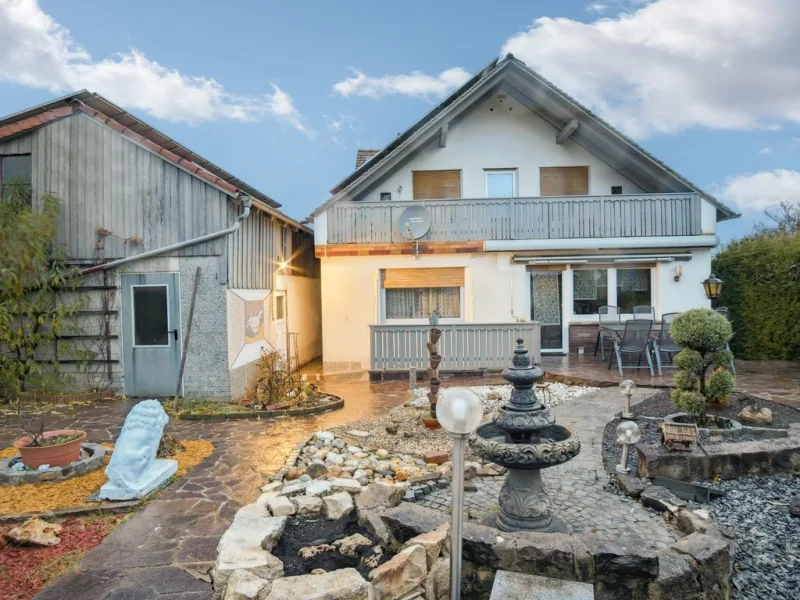 Gartenansicht - Haus kaufen in Markt Berolzheim - Einfamilienhaus in Markt Berolzheim