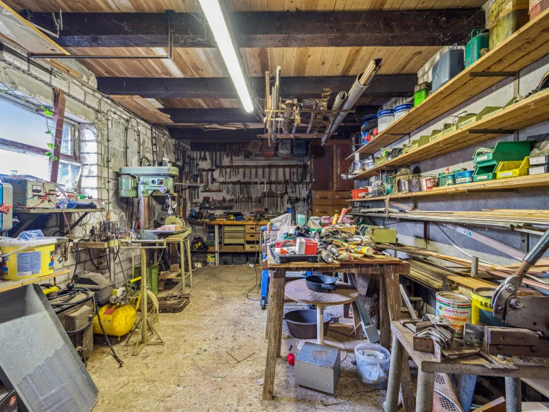 Werkstatt in der alten Garage