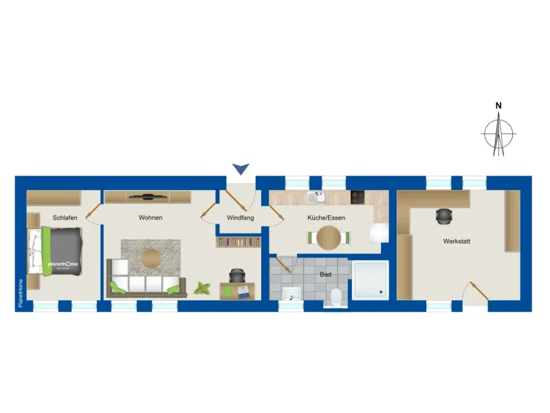 Wohnung 1. Nebengebäude EG