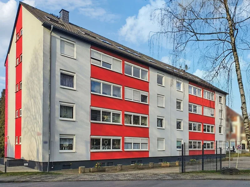 Frontansicht - Wohnung kaufen in Herten - Geräumige, helle 3,5-Zimmerwohnung mit Garage in Herten-Bertlich sucht neuen Besitzer