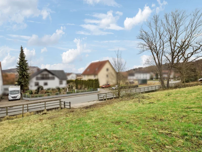Hauptbild - Grundstück kaufen in Weilersbach - Baugrundstück für Doppelhaus oder Einfamilienhaus mit tollem Ausblick auf das Walberla