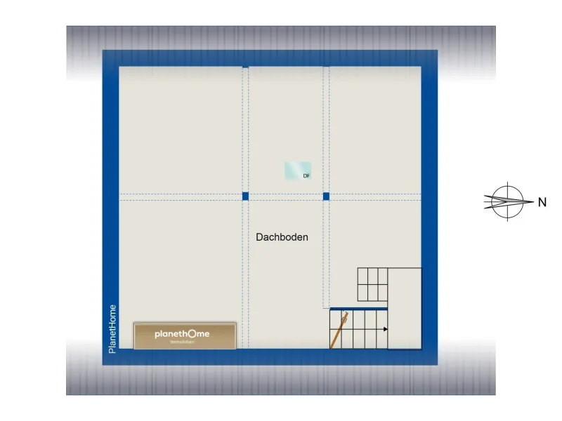 Grundriss-Skizze Dachgeschoss