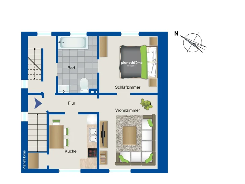 Grundriss 2. Obergeschoss